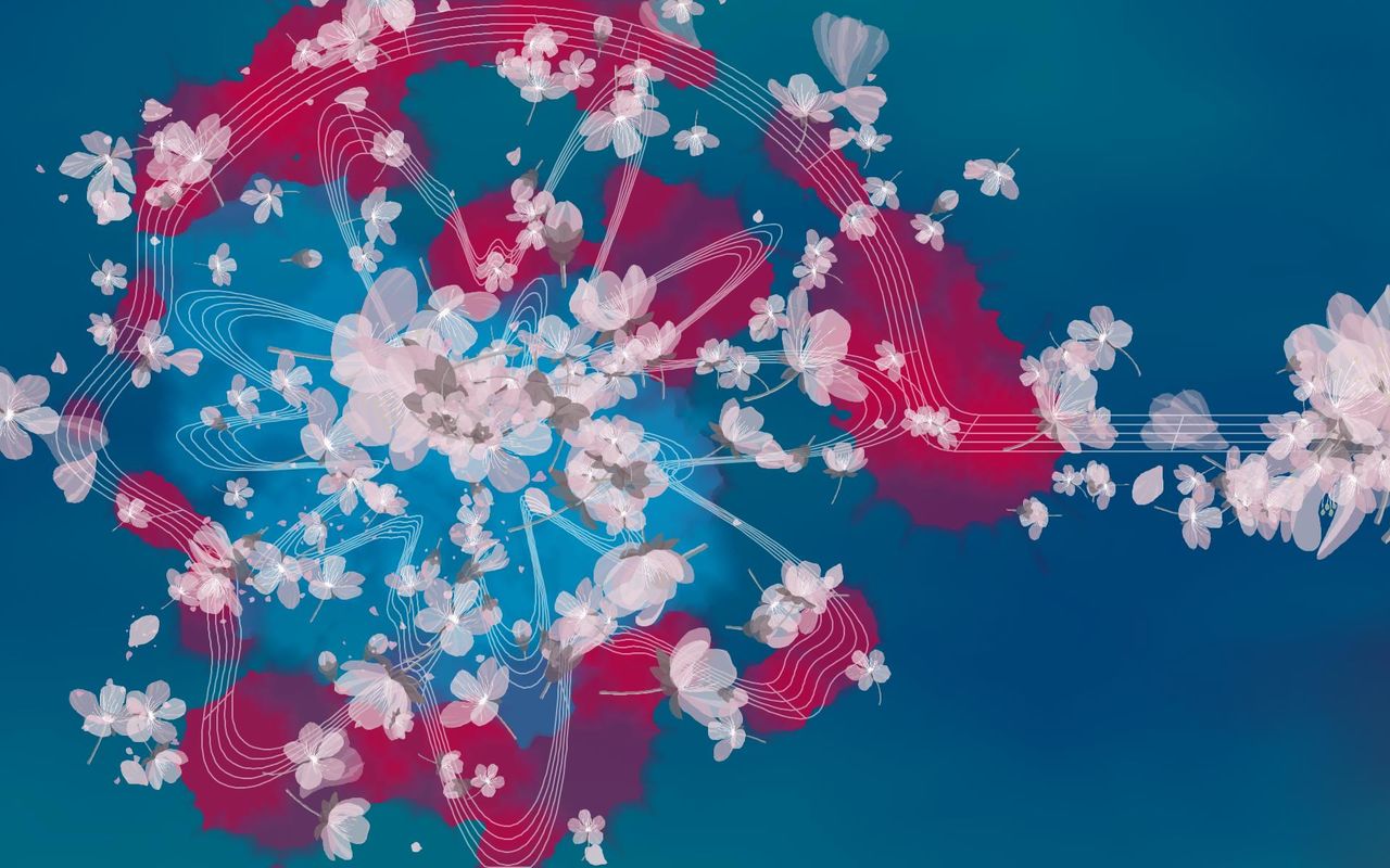 Music Tapestry示範演奏後產生的圖畫。在官方Instagram上還有更多多采多姿的作品(Casio計算機提供)