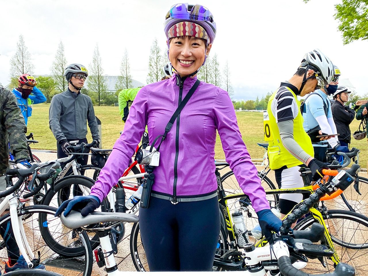 Linda對富山的自行車旅遊充滿期待（筆者攝影）