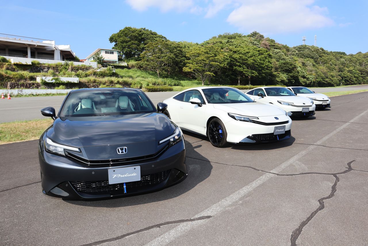 新款Prelude的外觀以翱翔天際的「滑翔機」為設計靈感,低伏而流暢的車身線條令人印象深刻(筆者攝影)