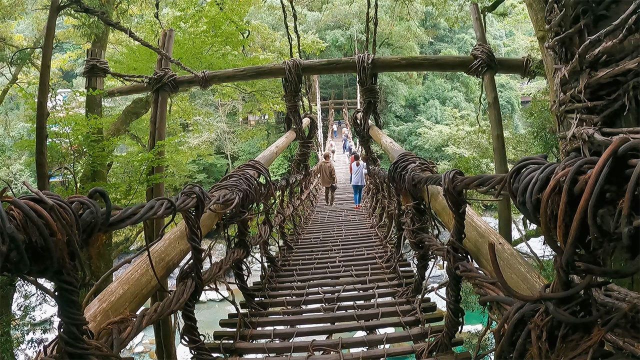 過祖谷蔓橋時所攝