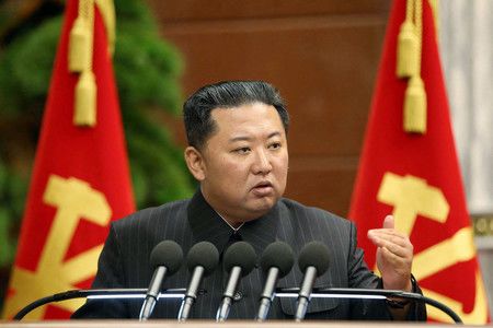 北韓總書記金正恩＝2日、平壤（AFP時事）