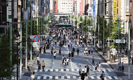 銀座的步行者天國=2日、東京都中央區