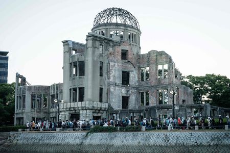 廣島的原爆紀念館＝2021年8月、廣島市中區（AFP時事）