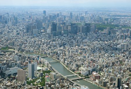 都心街區景色=東京都内