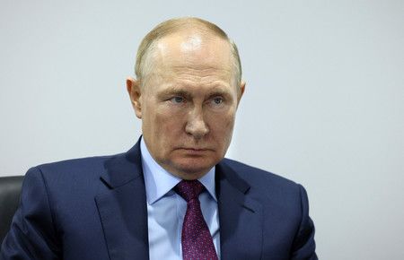 俄國總統普丁5日訪問遠東堪察加半島（AFP時事）