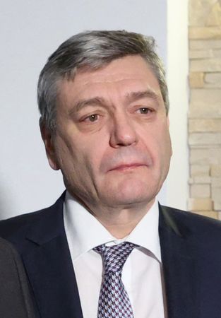 俄國外交副部長魯丹科＝2022年3月7日、白俄羅斯・布列斯特（AFP時事）