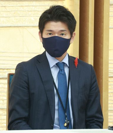 首相秘書官岸田翔太郎＝2022年10月4日、首相官邸
