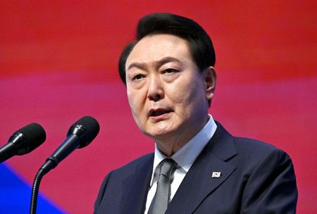 韓國總統尹錫悅＝1日、首爾（AFP時事）