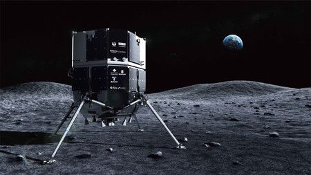 太空新創投資公司「ispace」所開發的月亮登月艙著陸想像圖（該公司提供）