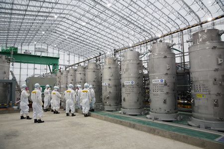 放射性物質的多核素去除設備（ALPS）＝2014年11月、福島縣大熊町的東京電力福島第一核電廠
