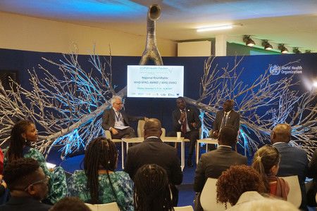 研討會在與COP28會議同一地點的世界衛生組織(WHO)館舉行=3日、杜拜