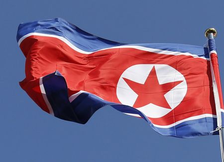 北韓國旗（EPA時事、資料照片）