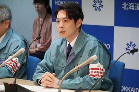 北海道知事鈴木直道出席高致病性禽流感應變小組會議=17日上午、札幌市中央區