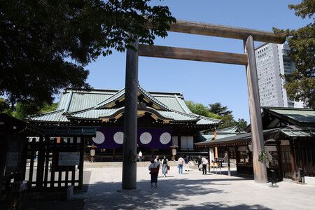 靖國神社=4月21日、東京都千代田區
