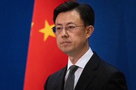 中國外交部副報道局長郭嘉昆=6月23日、北京(EPA時事)