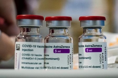 英製藥大手阿斯利康（AZ）製的新型新型冠狀病毒疫苗（AFP時事）