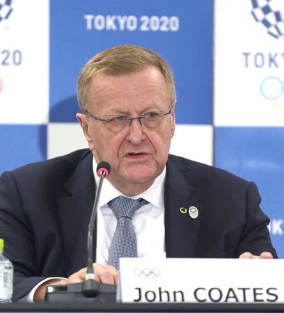  國際奧會（IOC）的約翰・柯茨調整委員長＝2020年2月、於東京都中央區