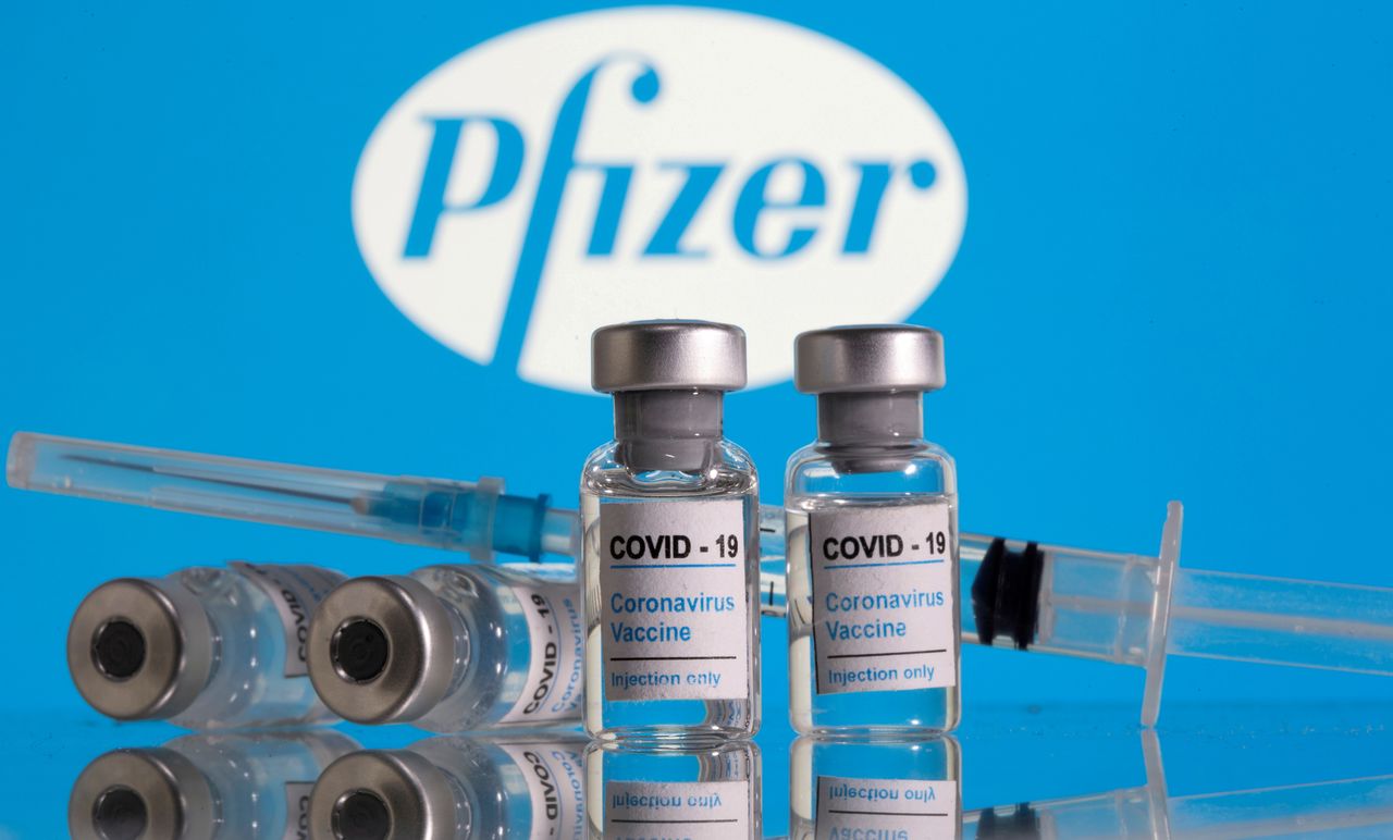 6月24日、美國製藥大廠輝瑞公司表示，該公司跟德國Biotech一起共同開發的新型冠狀病毒疫苗，對於在首次發現於印度的「Delta變種」出現非常有效的作用。照片為2月9日攝影（2021年　路透／Dado Ruvic）