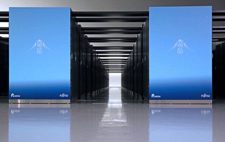 超級電腦「富岳」＝2020年6月16日、神戸市中央區