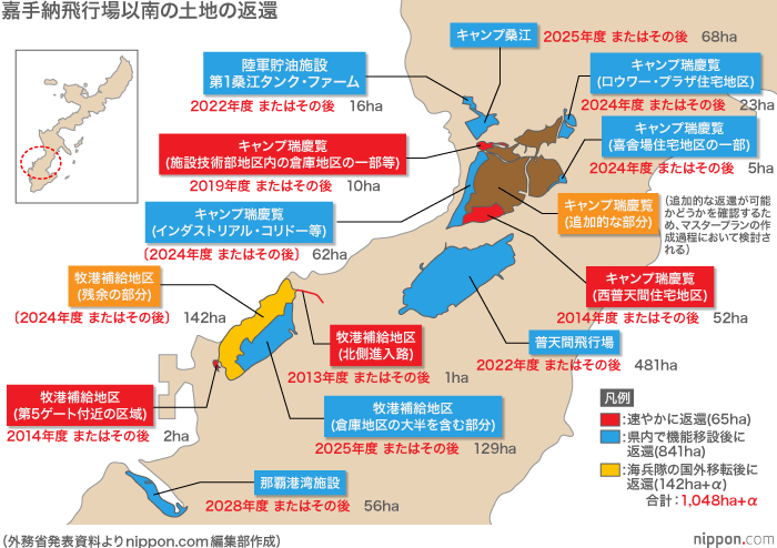 沖縄米軍基地返還計画 Nippon Com