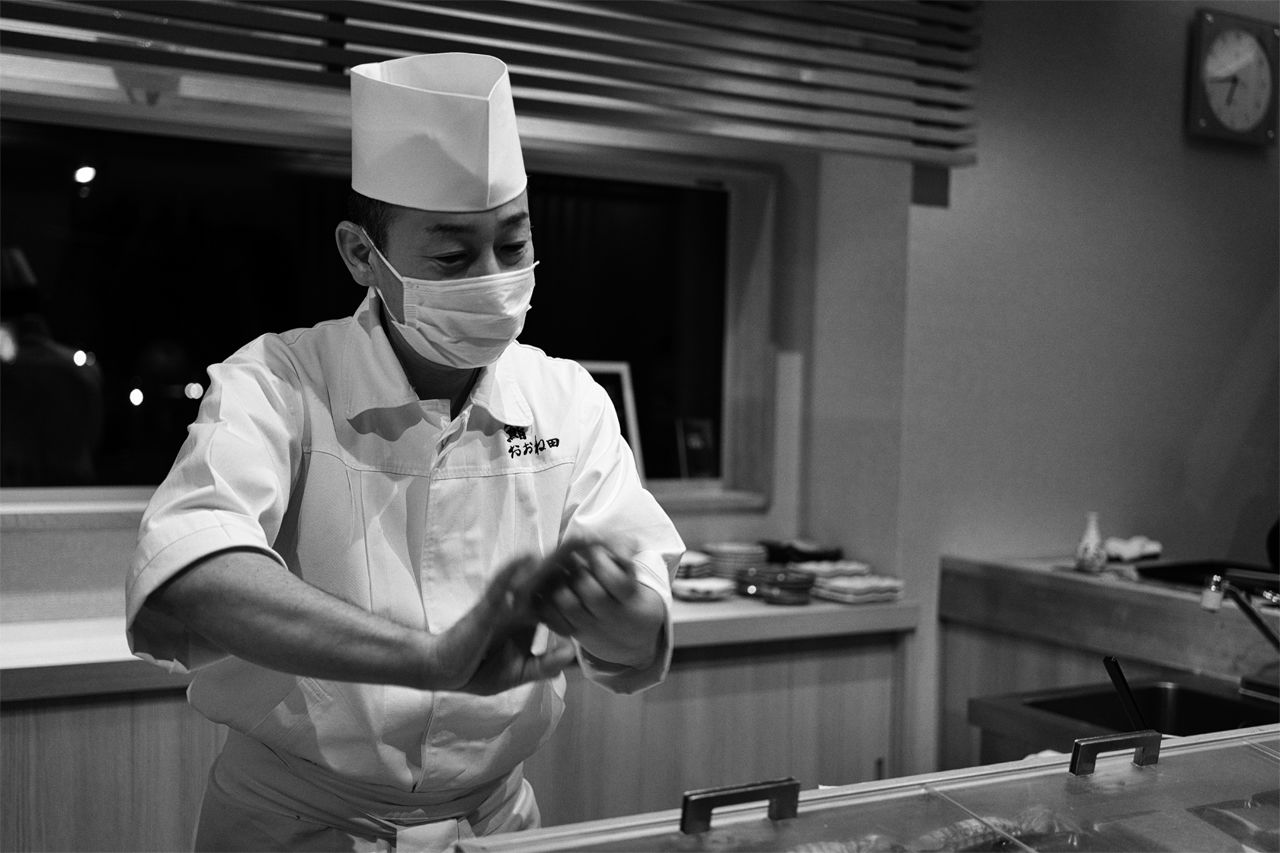 お店の大将、大根田茂樹さん(2021)