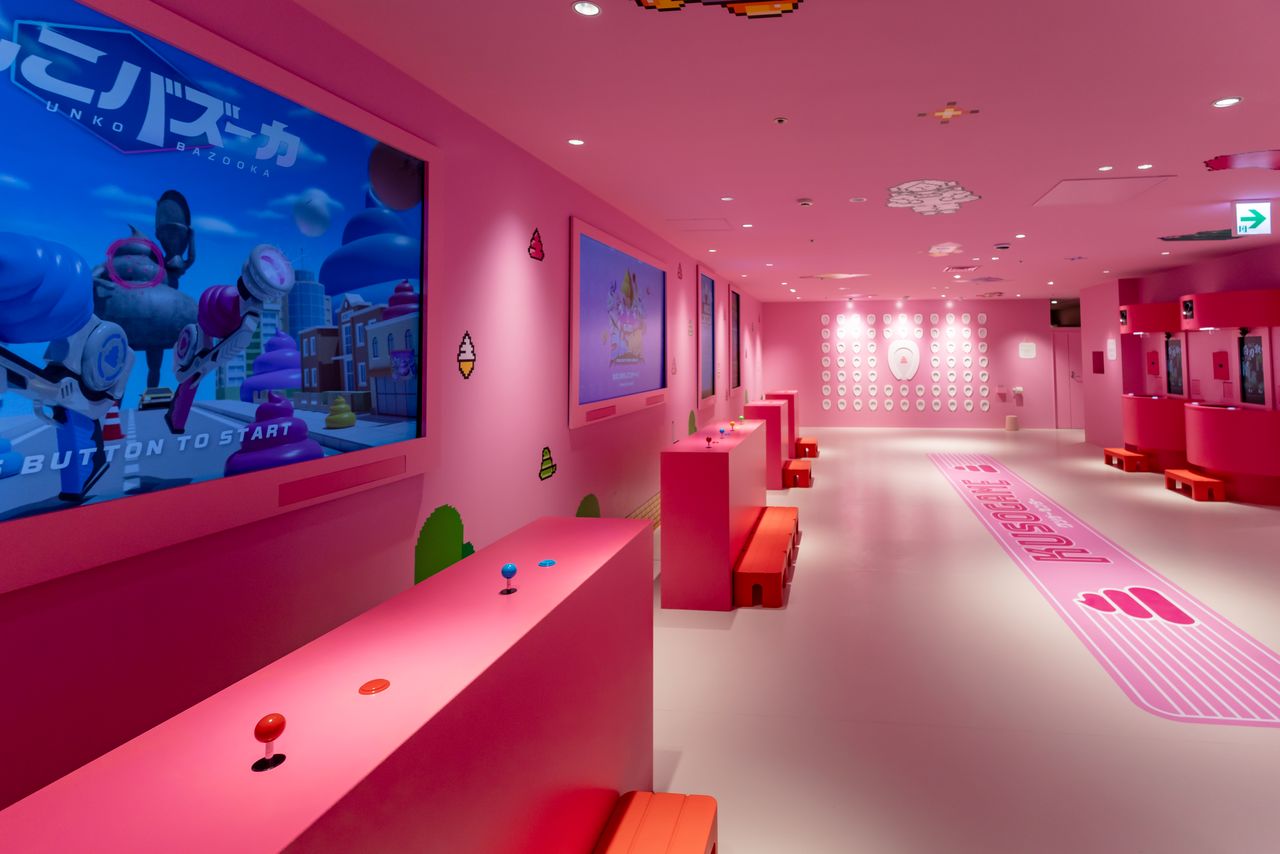 うんこがテーマのビデオゲームが集まる「クソゲーセンター」