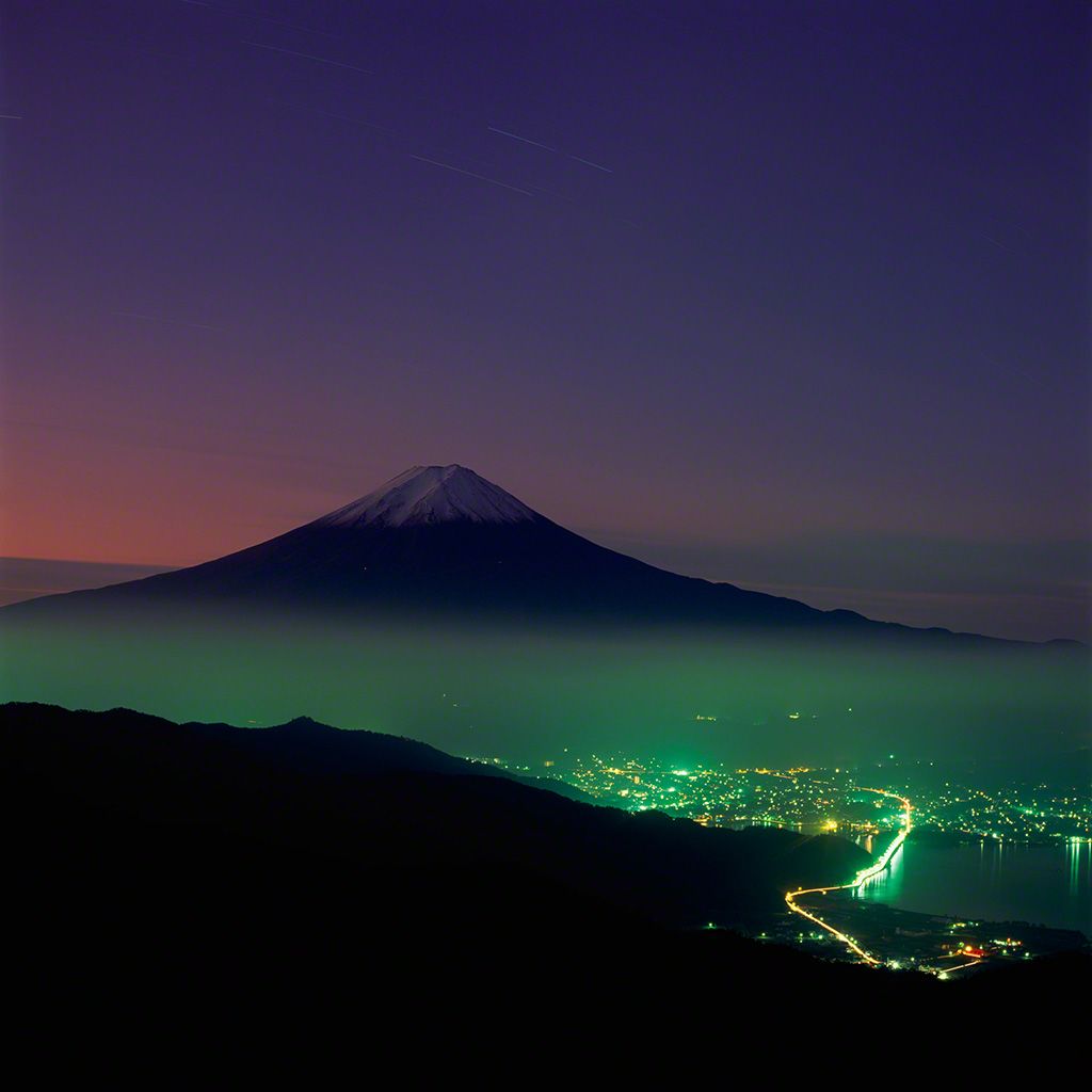 18. 明けゆく富士。10月。