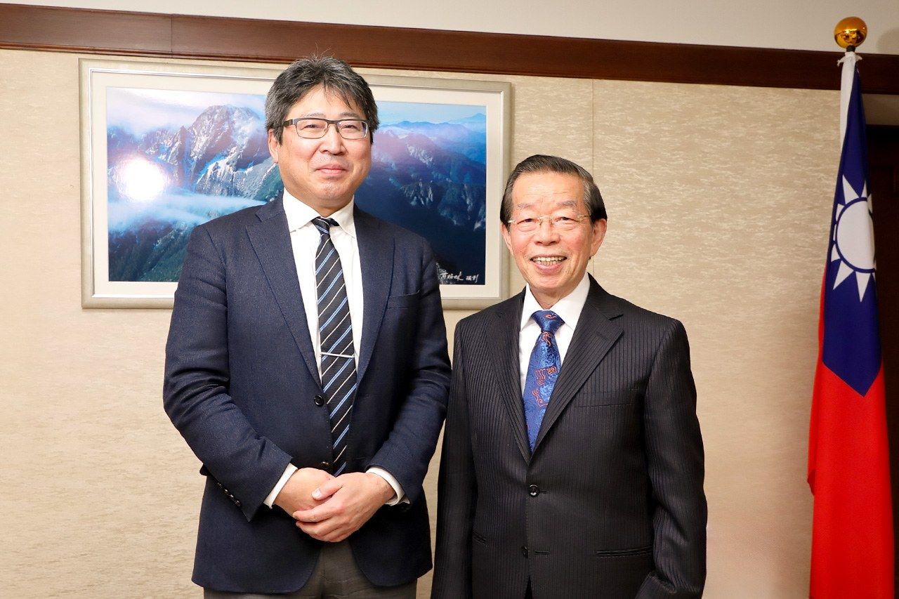 川島真氏(左)と謝長廷氏(撮影:花井智子)