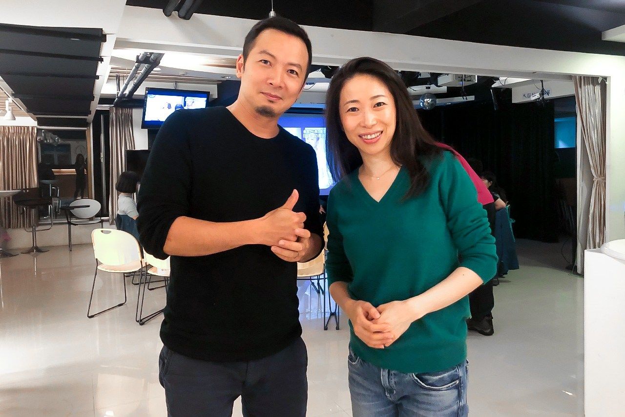 陳一銘さんと筆者(筆者提供)