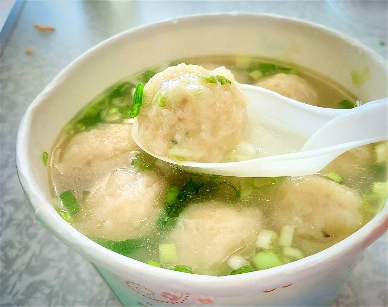 馬祖の福州魚丸のスープ