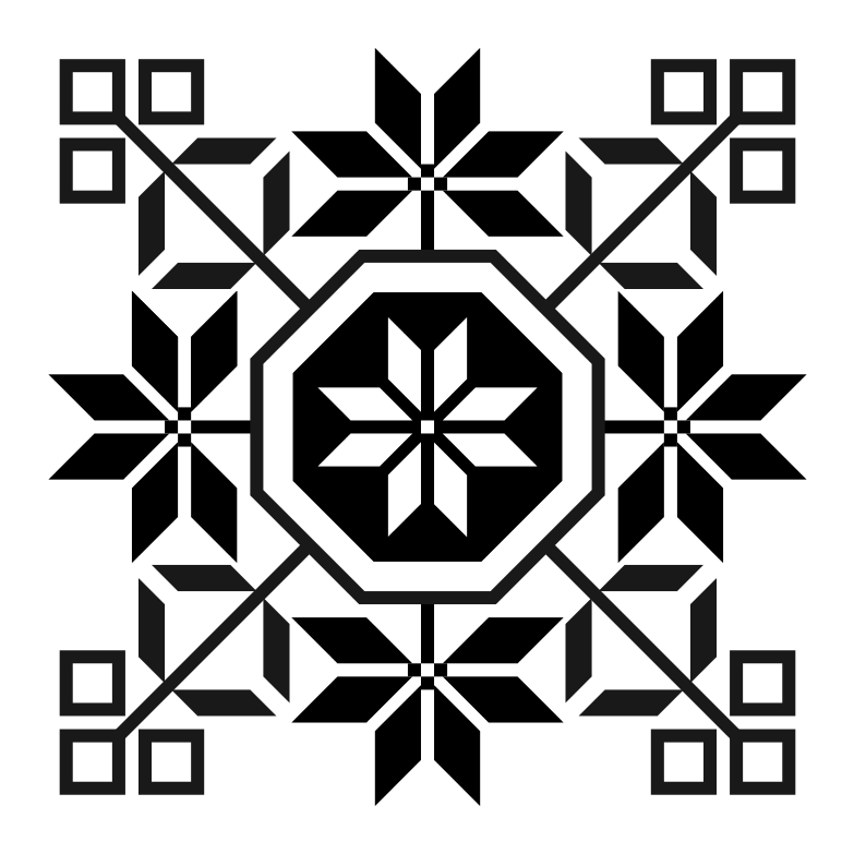 アミ族の信仰における最高神、太陽のトーテム「八角星」（https://www.wikiwand.com/zh-tw/阿美族）