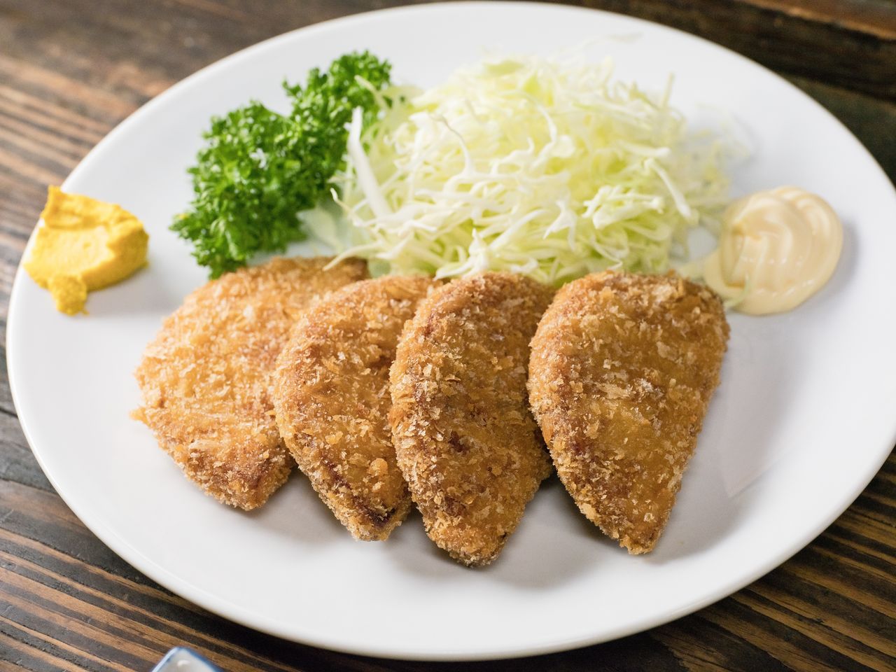 「ハムカツ」450円 写真:松園多聞