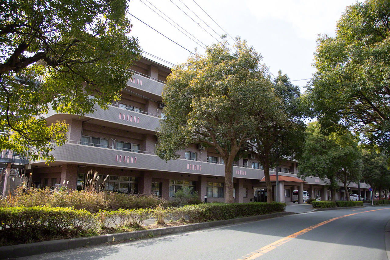 牧場跡地に広がる住宅街の一角にある「さくらの里山科」。光がたっぷり降り注ぎ、緑の風が心地良い