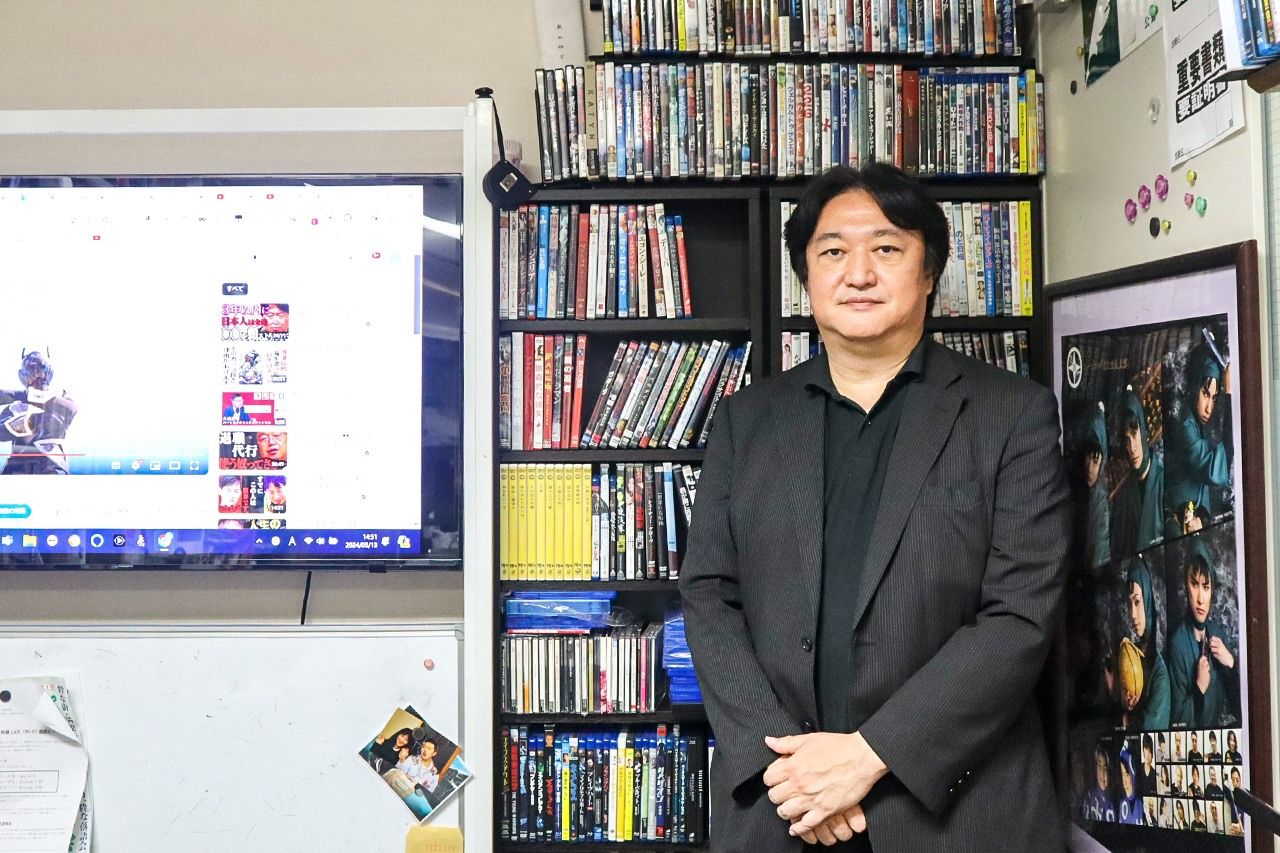 公野勉教授。特撮映画制作から配給までを教える(撮影:nippon.com)