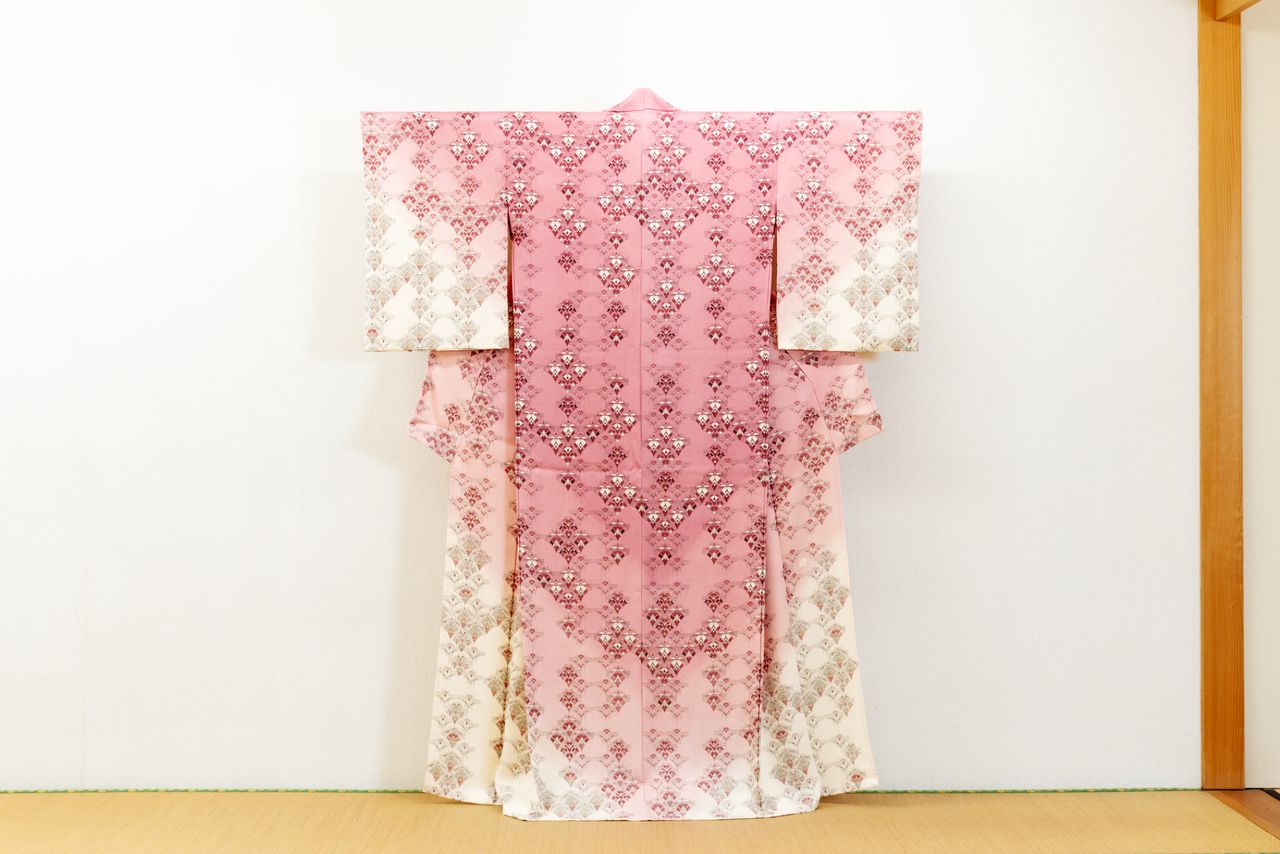 木版摺更紗着物「華蔦」第51回日本伝統工芸展