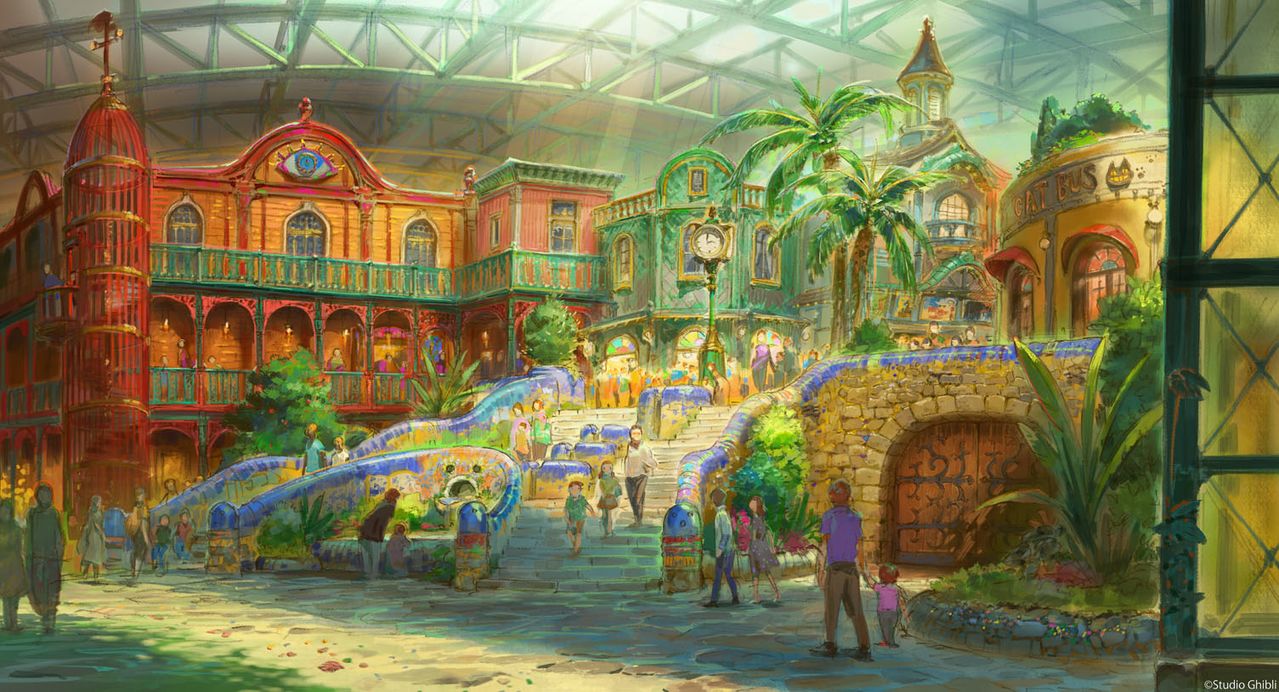 ジブリパークの大倉庫エリア（イメージボード）　「©Studio Ghibli」