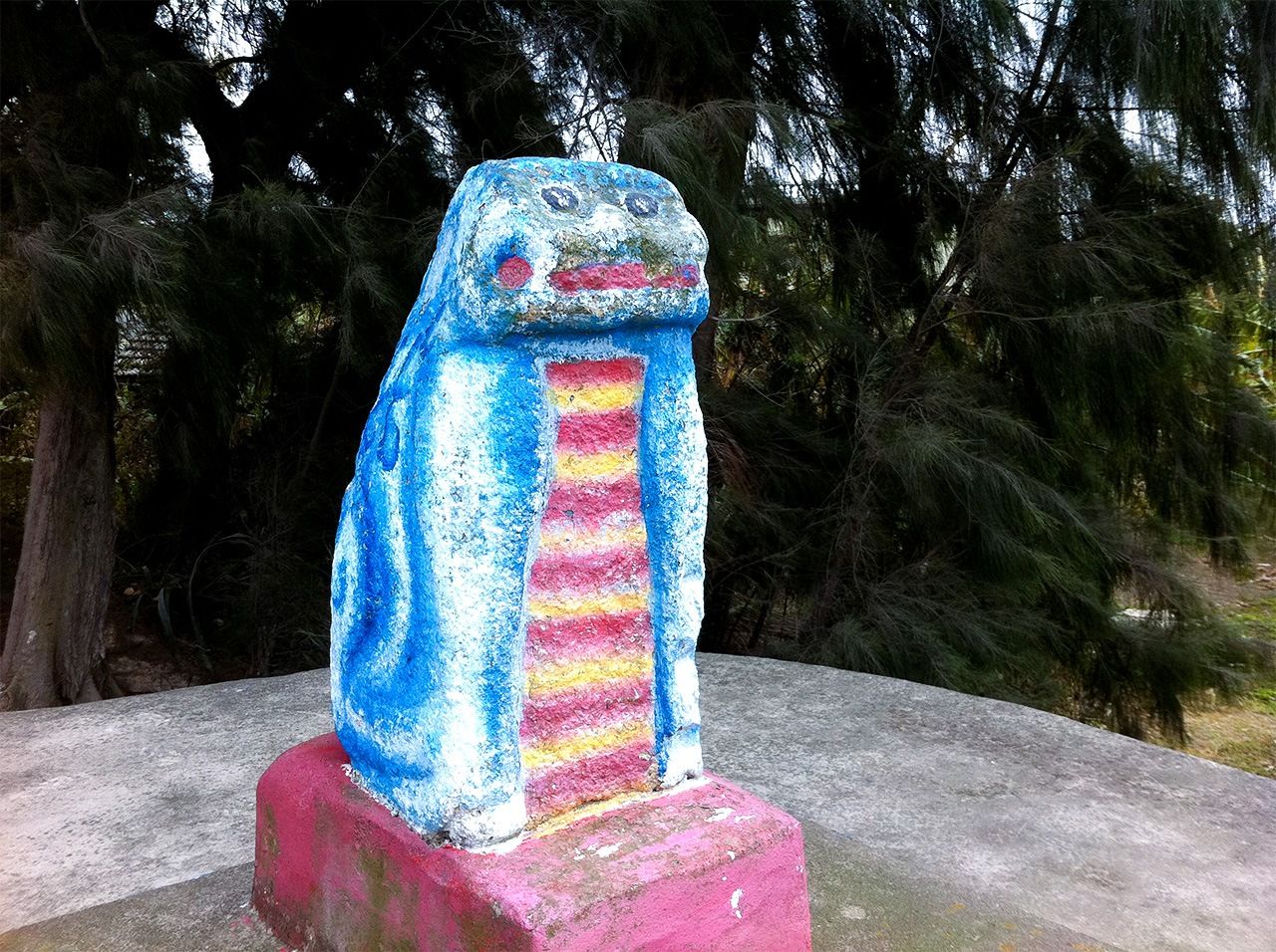 金門島に祀られている風獅爺(筆者提供)