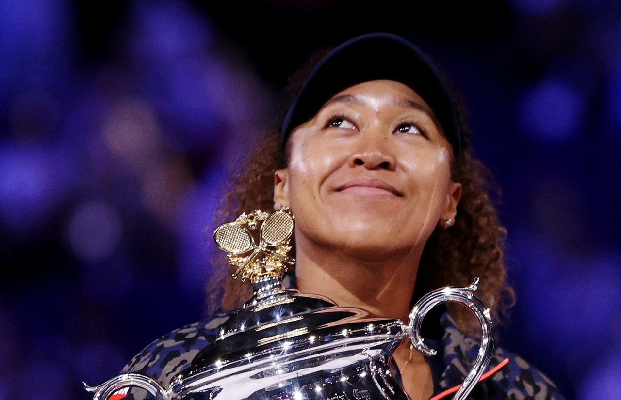 女子テニスの世界ランキング13位、大坂なおみが来年1月に行われる四大大会の全豪オープンのエントリーリストに名を連ねた。メルボルンで2月撮影(2021年 ロイター/Loren Elliott)