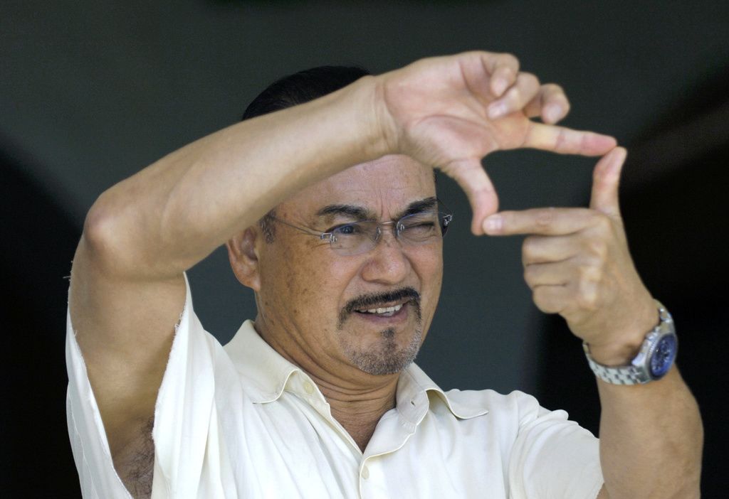 ハワイ国際映画祭での千葉真一さん=2005年10月撮影(ロイター=共同)