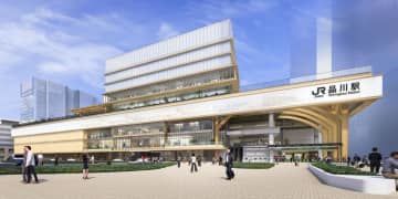 JR東日本が品川駅の直上に建設中のビル外観イメージ（同社提供）