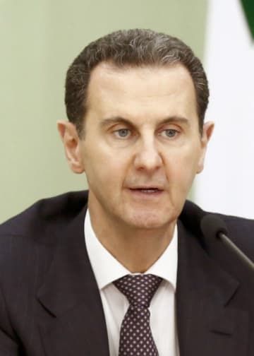 シリアのアサド大統領（ゲッティ＝共同）