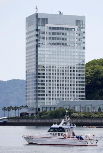 G7広島サミット主会場のグランドプリンスホテル広島＝20日午後、広島市