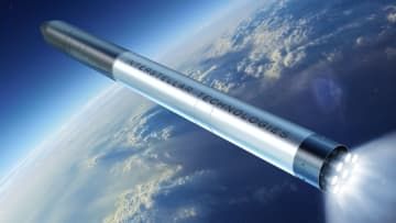 エア・ウォーターが製造した液化バイオメタンの搭載を予定する、インターステラテクノロジズのロケット「ZERO」のイメージ（インターステラテクノロジズ提供）