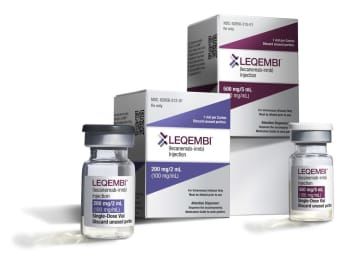 アルツハイマー病治療の新薬「レカネマブ」の米国での製品イメージ（エーザイ提供）