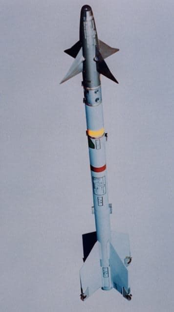 空対空ミサイル（サイドワインダー）（航空自衛隊提供）