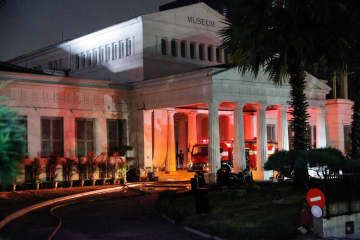 インドネシア・ジャカルタで火災があった国立博物館＝16日（ロイター＝共同）