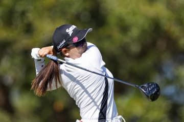 米女子ゴルフのアニカ・ゲインブリッジ・ペリカン第3ラウンドで、8位に後退した勝みなみ＝11日、ベレア（ゲッティ＝共同）