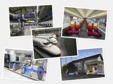 JR東海のロケーションサービスでロケ地として利用できる車両や駅舎などのイメージ画像(同社ホームページより)