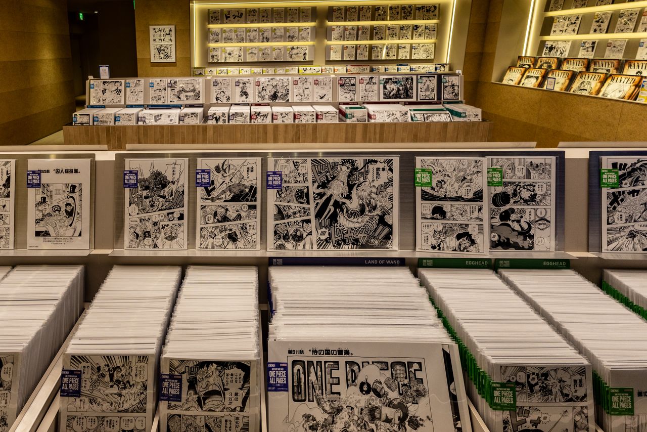 漫画のページがポスターに。お気に入りのシーンを探し出すのも楽しい