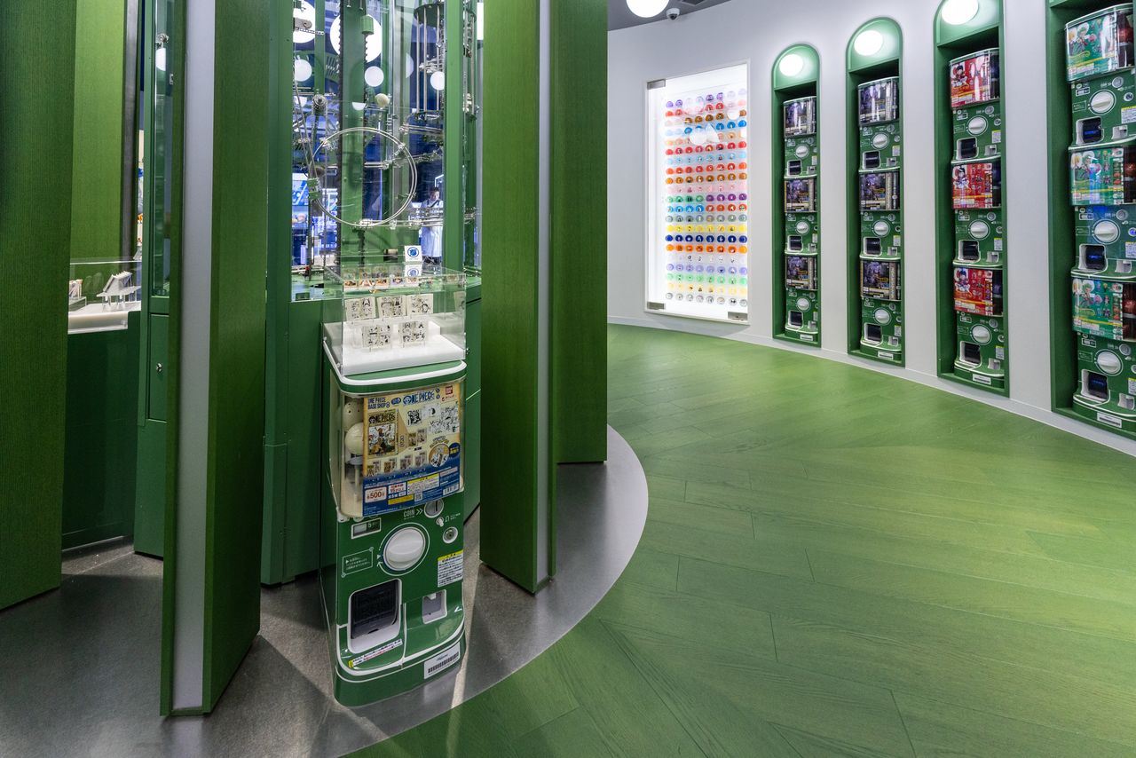 作中の「シャボンディ諸島」をイメージしたガシャポン